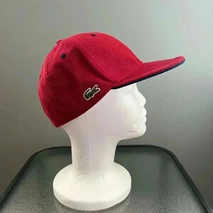 Lacoste Red Cap Hat Men’s Sz M
